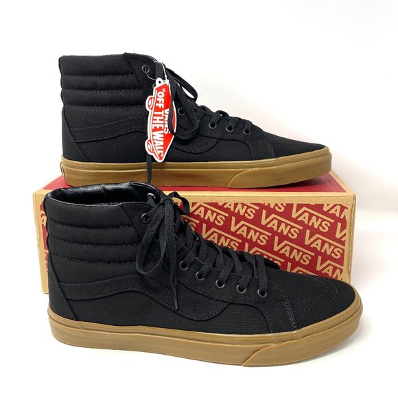 Vans Shoes - Vans SK8 HI Top Reissue Canvas Gum Black Sneakers Shoes Women's Size VN0A2XSBL0D